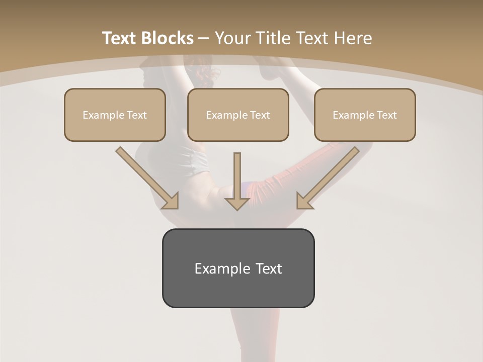 A Woman Doing A Yoga Pose On A Wooden Floor PowerPoint Template