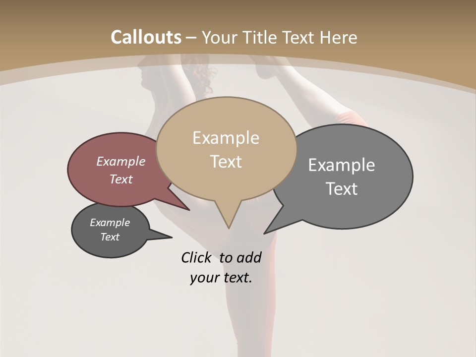 A Woman Doing A Yoga Pose On A Wooden Floor PowerPoint Template