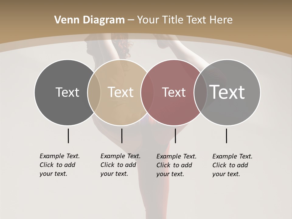 A Woman Doing A Yoga Pose On A Wooden Floor PowerPoint Template