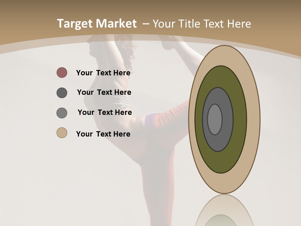 A Woman Doing A Yoga Pose On A Wooden Floor PowerPoint Template