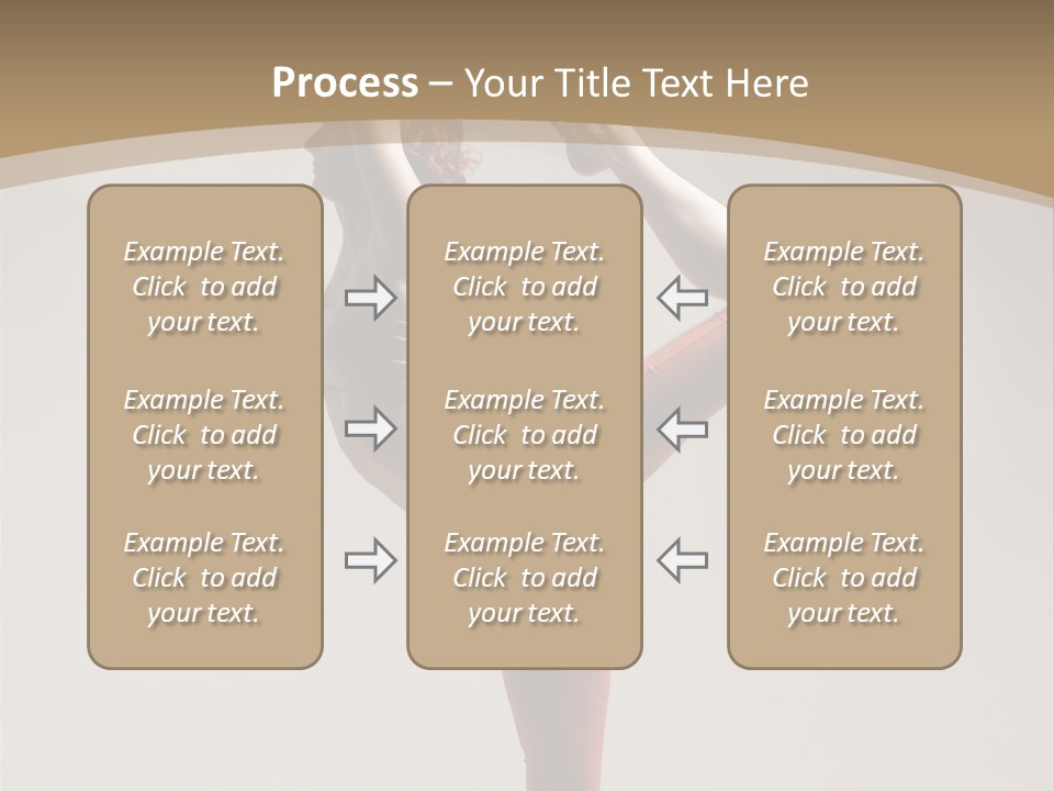 A Woman Doing A Yoga Pose On A Wooden Floor PowerPoint Template