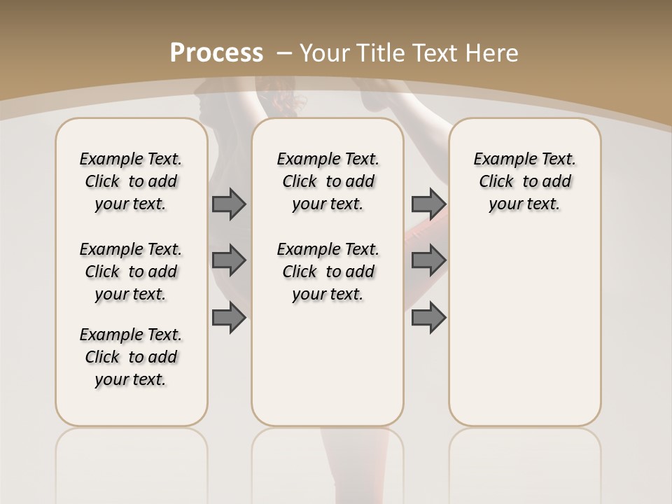 A Woman Doing A Yoga Pose On A Wooden Floor PowerPoint Template