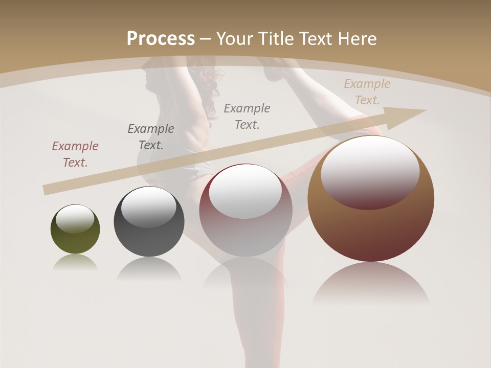 A Woman Doing A Yoga Pose On A Wooden Floor PowerPoint Template