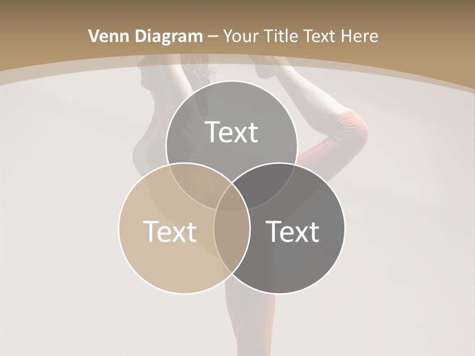 A Woman Doing A Yoga Pose On A Wooden Floor PowerPoint Template