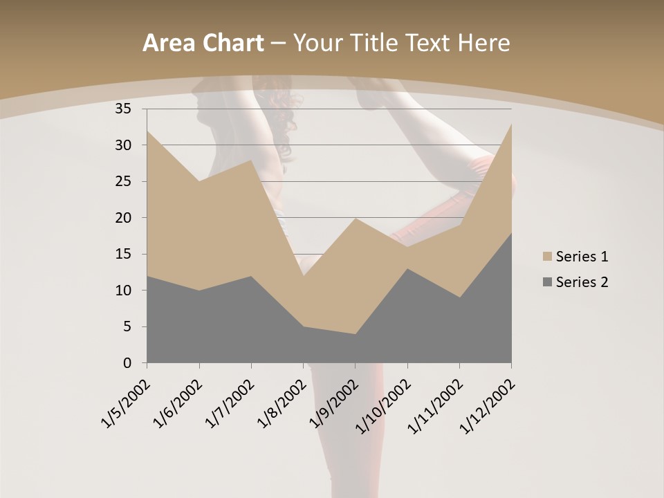 A Woman Doing A Yoga Pose On A Wooden Floor PowerPoint Template