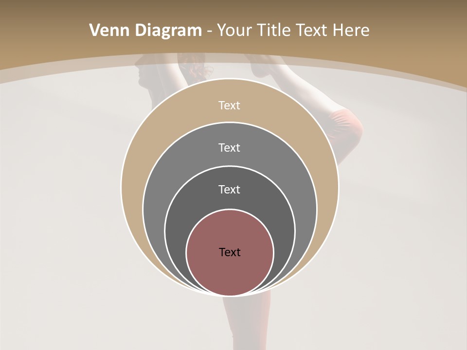 A Woman Doing A Yoga Pose On A Wooden Floor PowerPoint Template