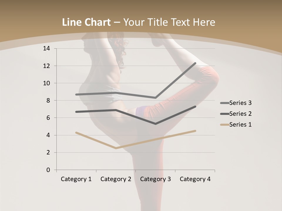 A Woman Doing A Yoga Pose On A Wooden Floor PowerPoint Template