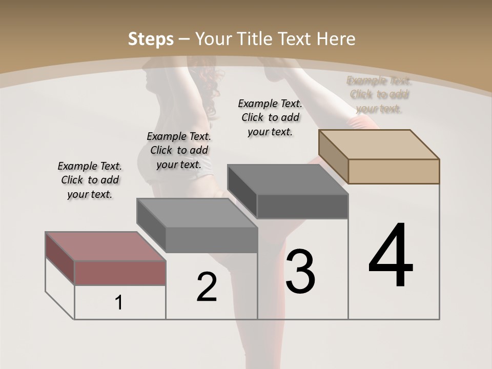 A Woman Doing A Yoga Pose On A Wooden Floor PowerPoint Template