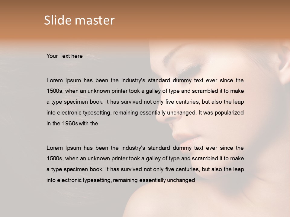 Close Luxury Healthy PowerPoint Template