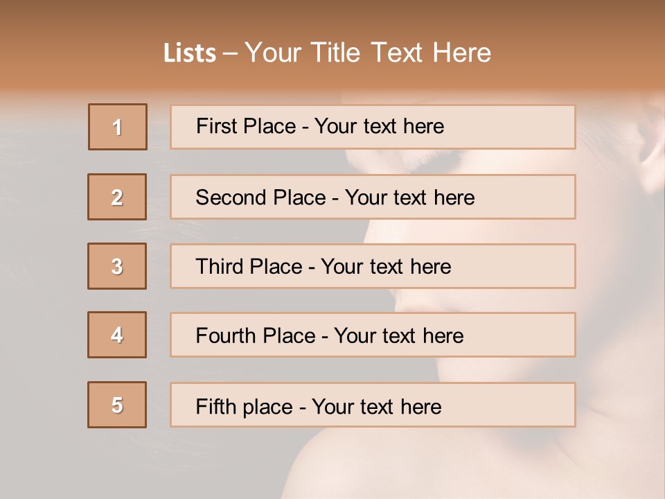 Close Luxury Healthy PowerPoint Template