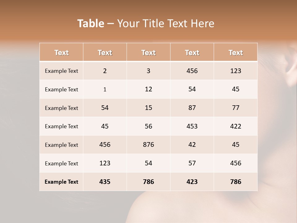 Close Luxury Healthy PowerPoint Template