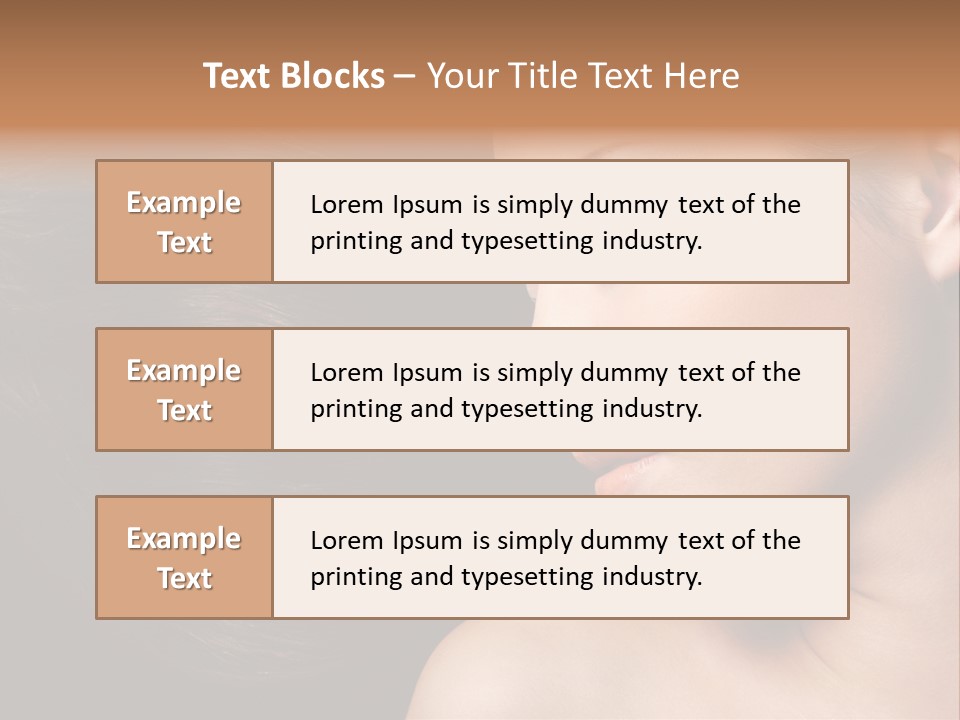 Close Luxury Healthy PowerPoint Template