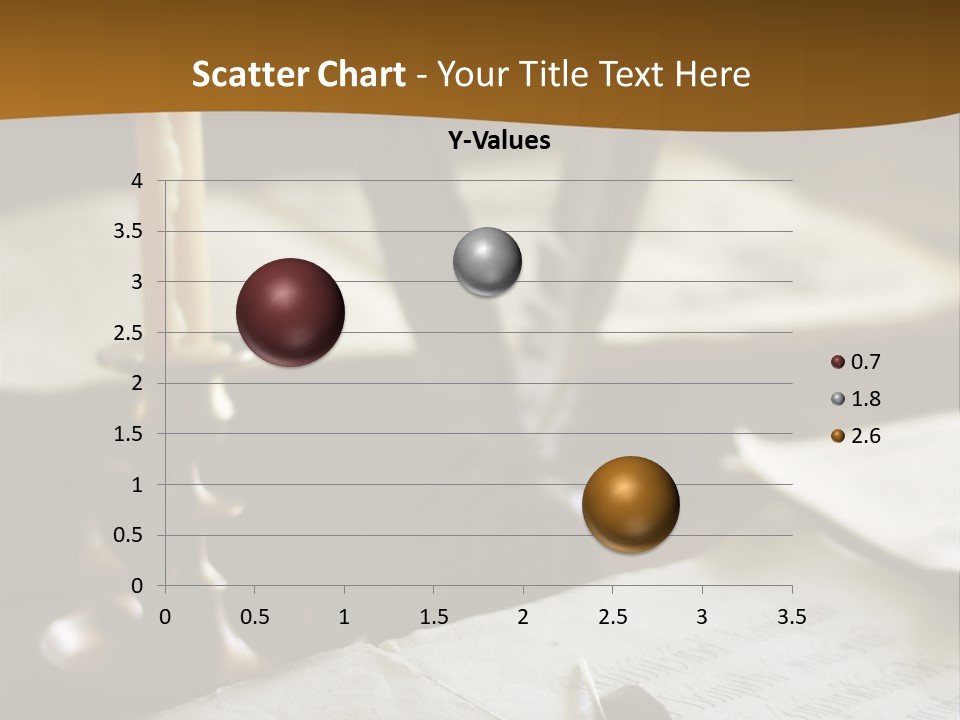 Candle Brown Page PowerPoint Template