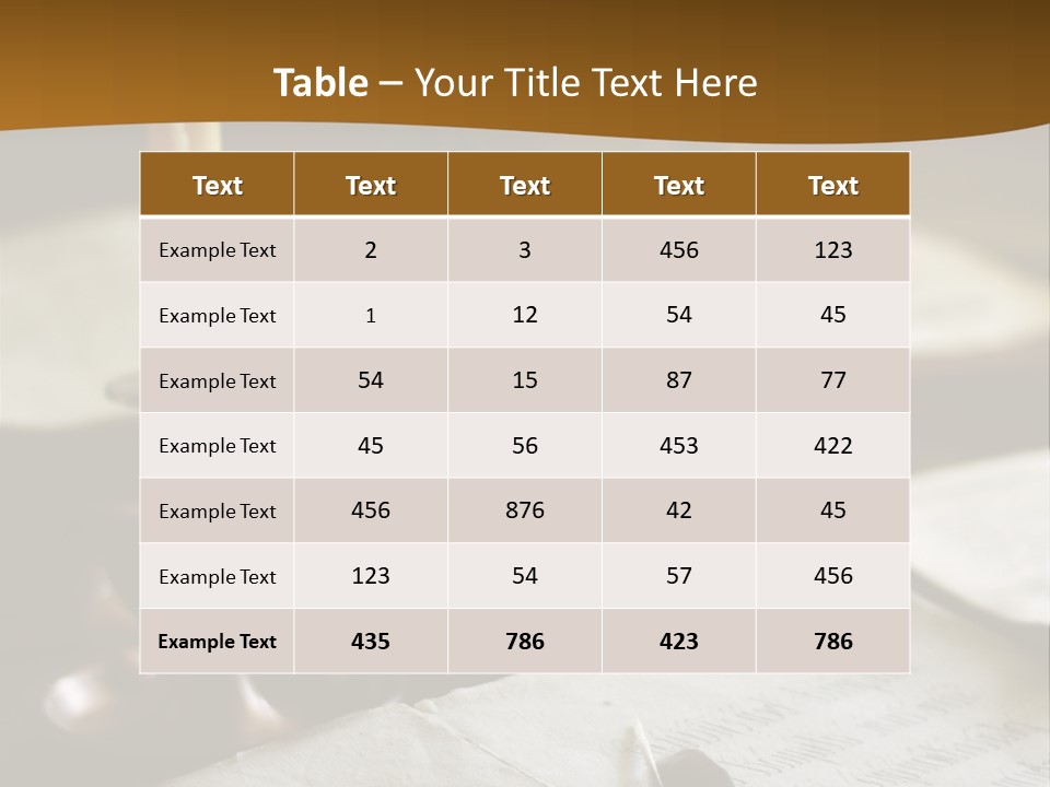 Candle Brown Page PowerPoint Template
