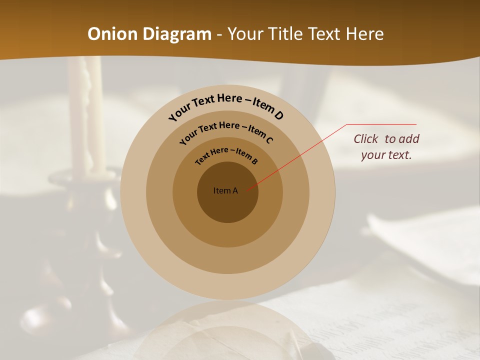 Candle Brown Page PowerPoint Template