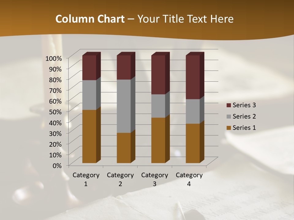 Candle Brown Page PowerPoint Template