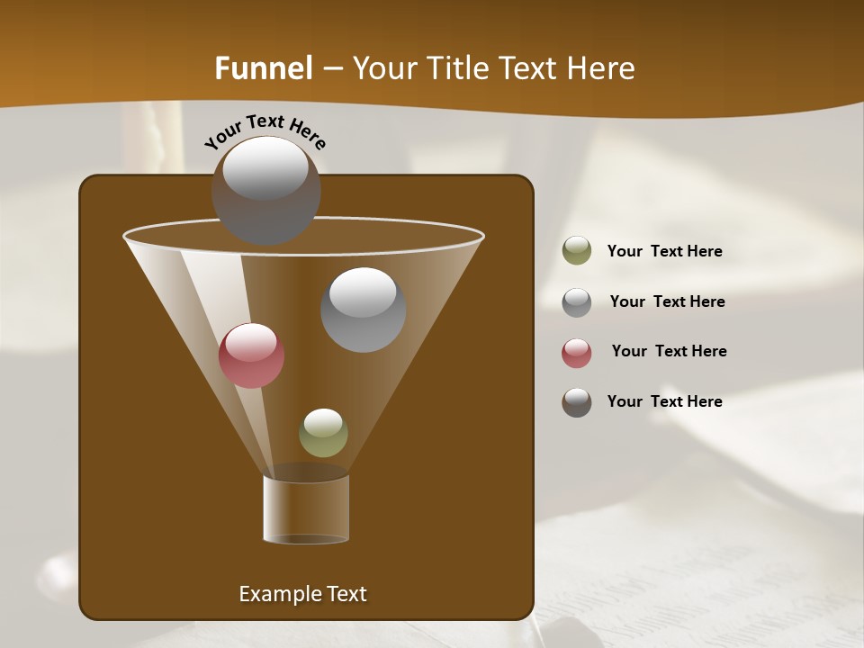 Candle Brown Page PowerPoint Template