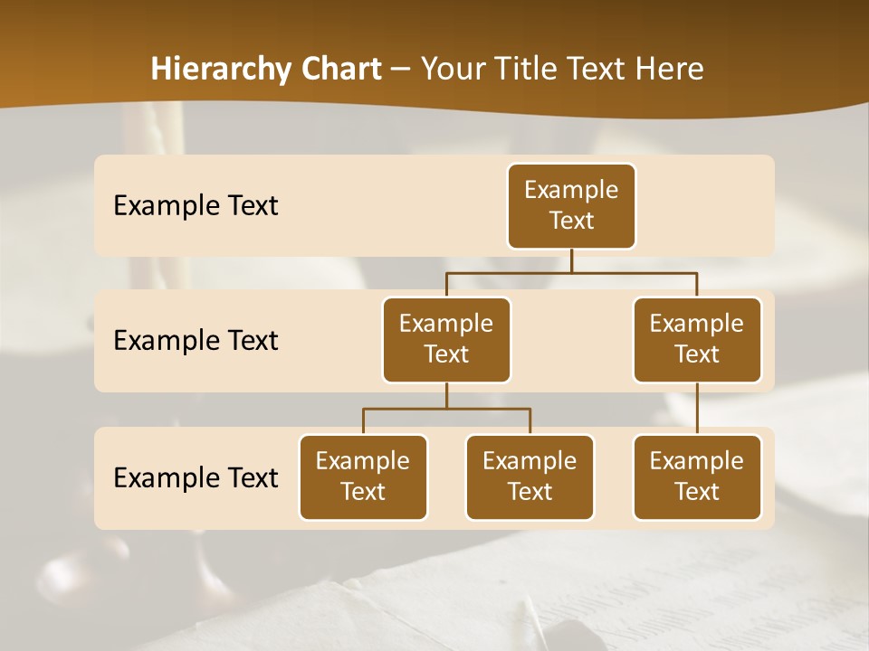 Candle Brown Page PowerPoint Template