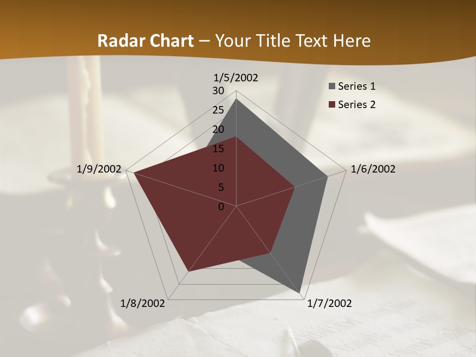 Candle Brown Page PowerPoint Template