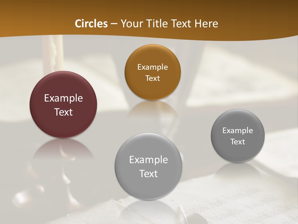 Candle Brown Page PowerPoint Template