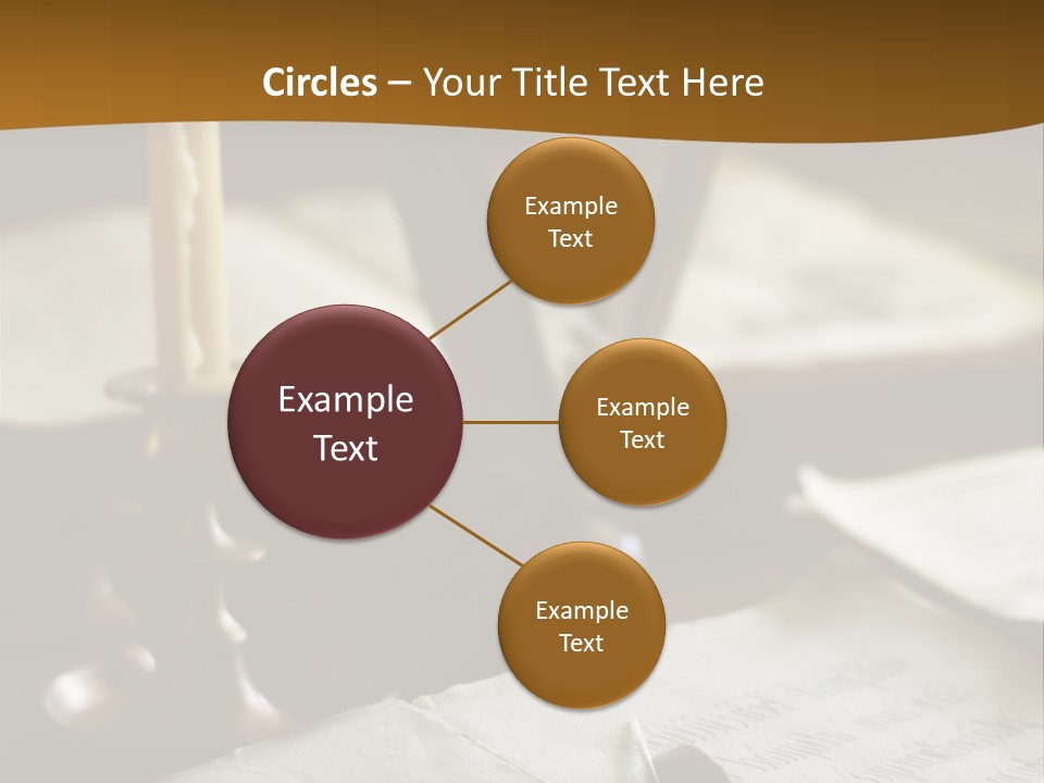 Candle Brown Page PowerPoint Template