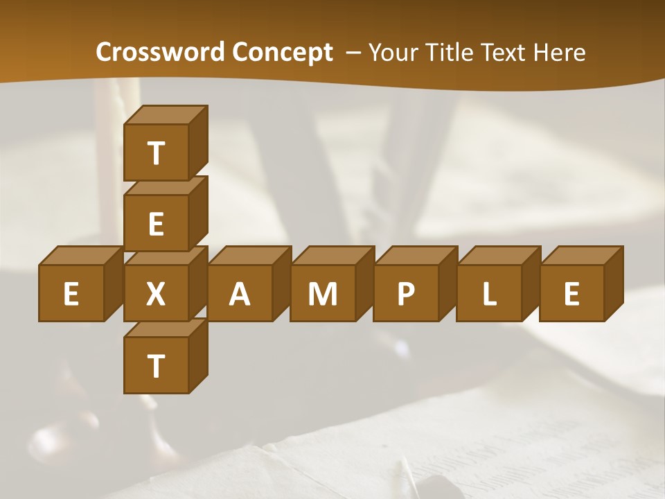 Candle Brown Page PowerPoint Template