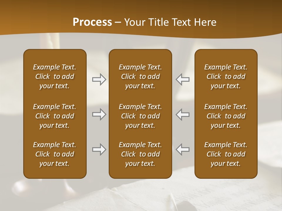 Candle Brown Page PowerPoint Template