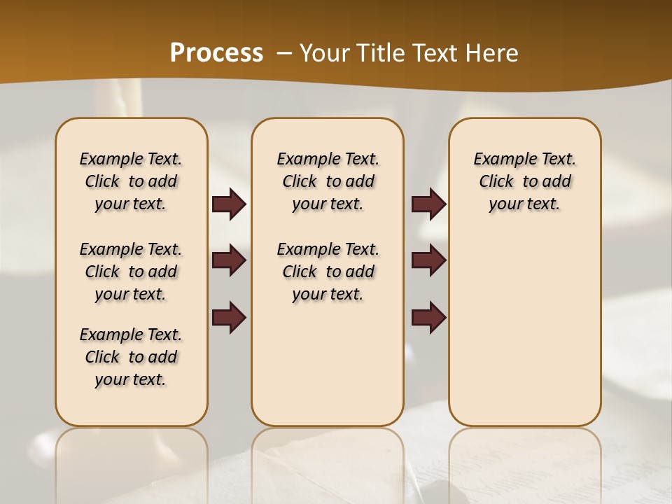 Candle Brown Page PowerPoint Template