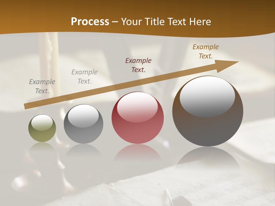 Candle Brown Page PowerPoint Template