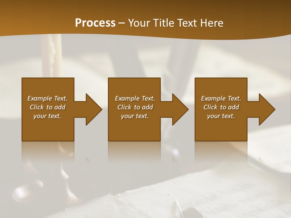 Candle Brown Page PowerPoint Template