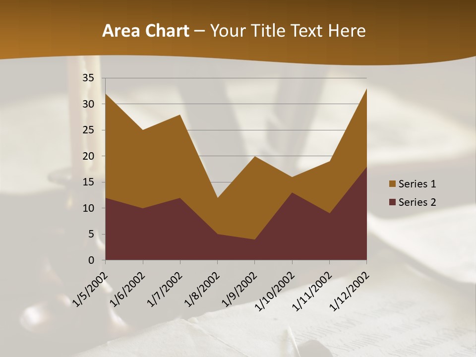 Candle Brown Page PowerPoint Template