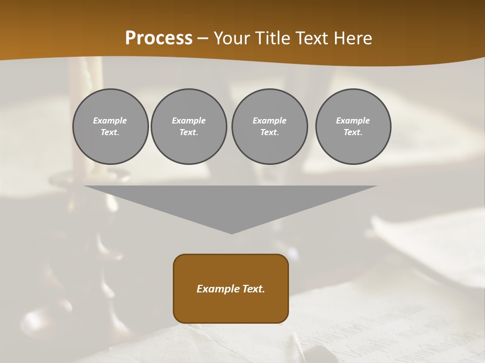Candle Brown Page PowerPoint Template