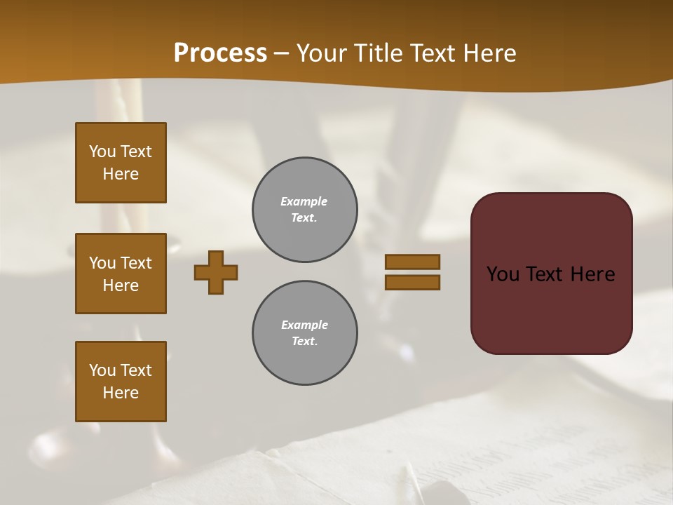 Candle Brown Page PowerPoint Template