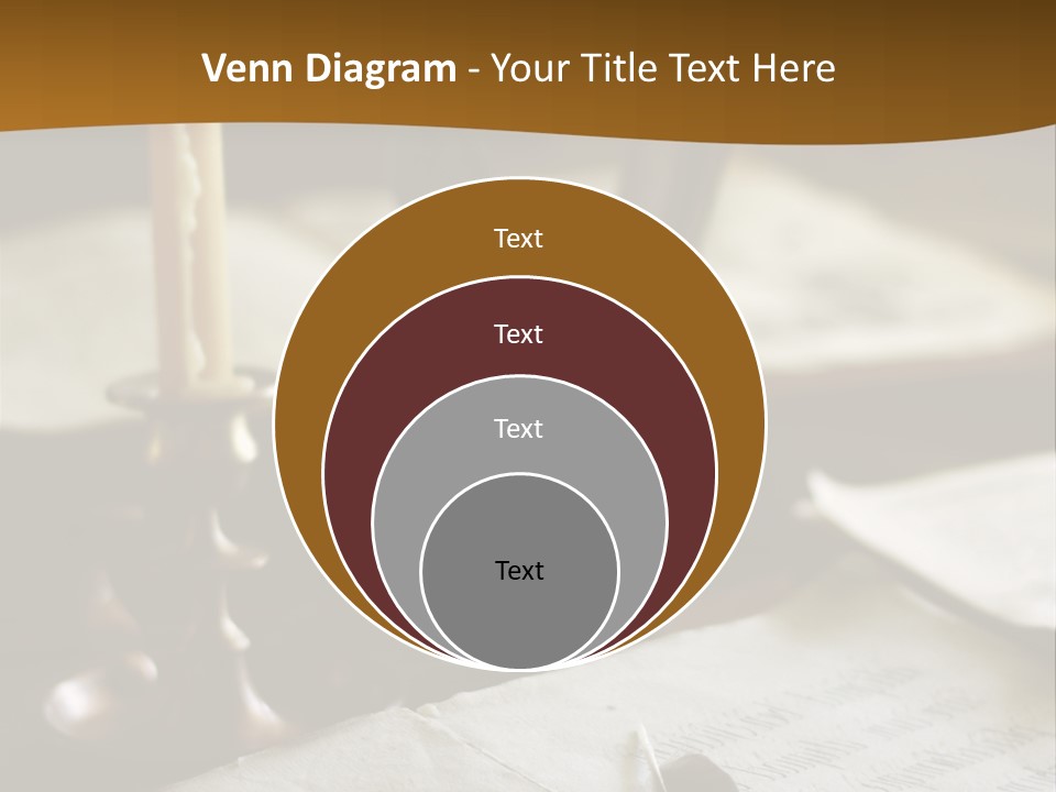 Candle Brown Page PowerPoint Template