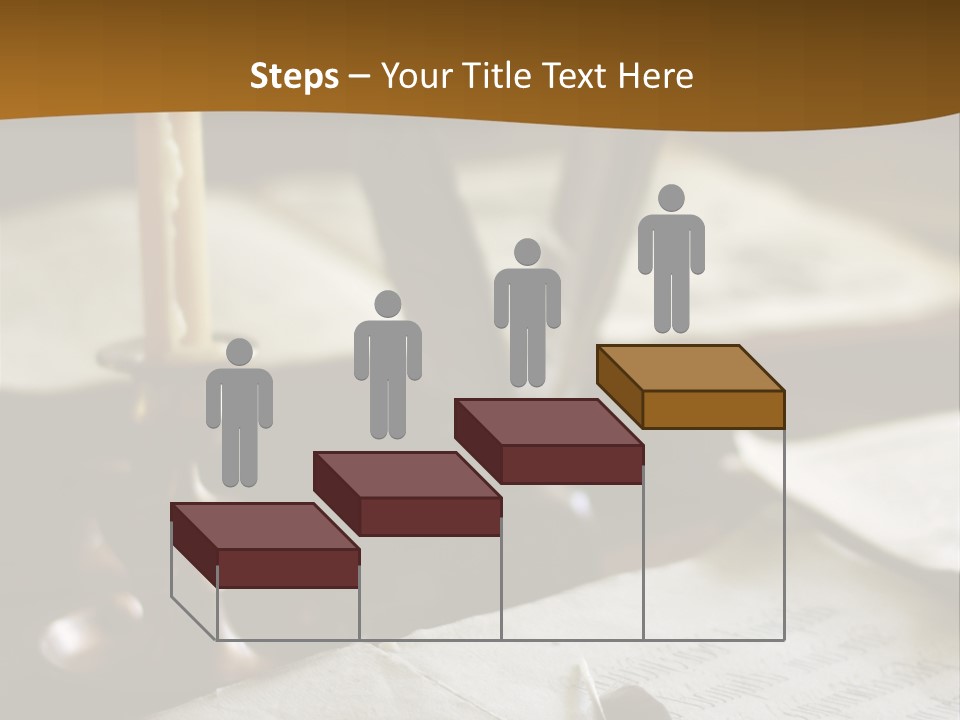 Candle Brown Page PowerPoint Template