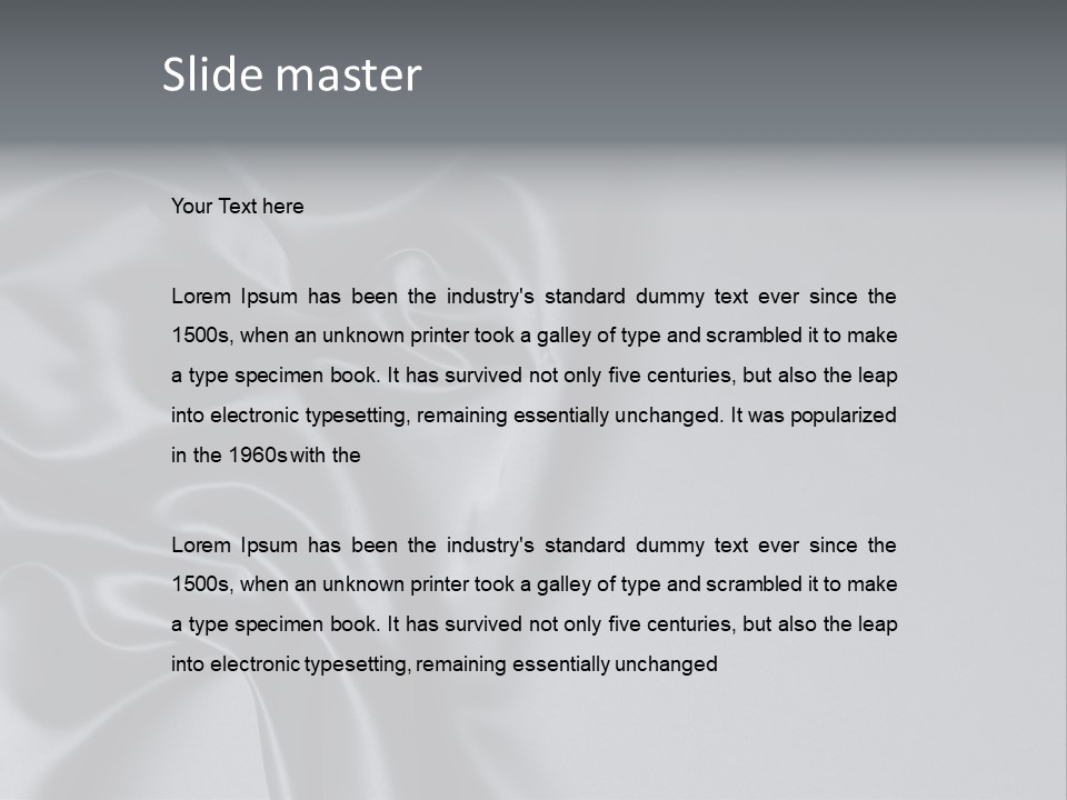 Backdrop Satin Black PowerPoint Template