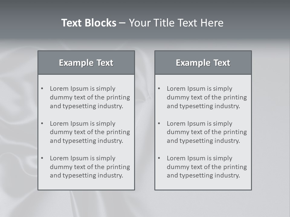 Backdrop Satin Black PowerPoint Template