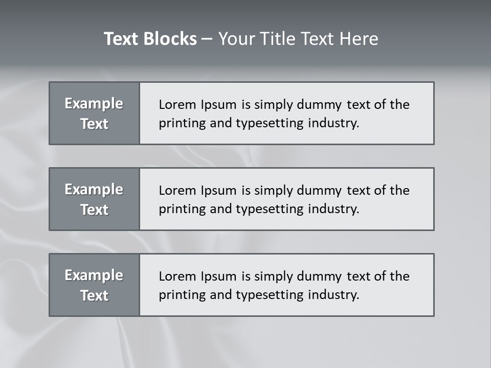 Backdrop Satin Black PowerPoint Template