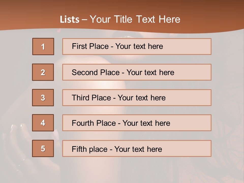 A Woman With Long Hair And A Butterfly On Her Head PowerPoint Template