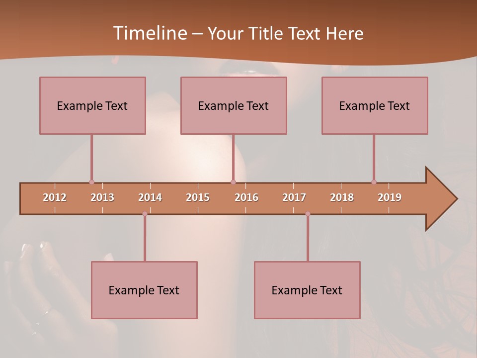 A Woman With Long Hair And A Butterfly On Her Head PowerPoint Template