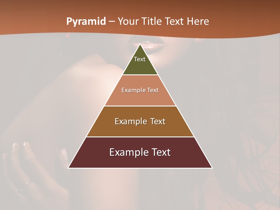 A Woman With Long Hair And A Butterfly On Her Head PowerPoint Template