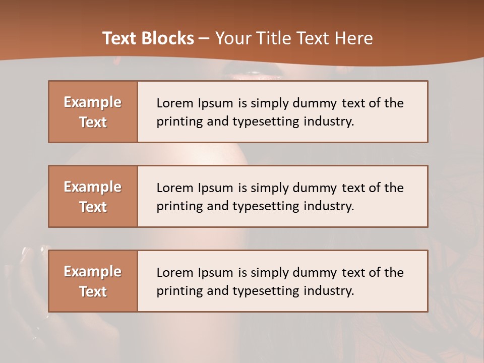 A Woman With Long Hair And A Butterfly On Her Head PowerPoint Template