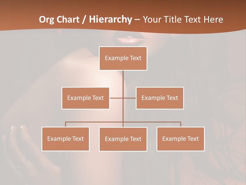 A Woman With Long Hair And A Butterfly On Her Head PowerPoint Template