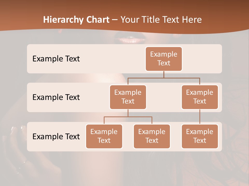 A Woman With Long Hair And A Butterfly On Her Head PowerPoint Template