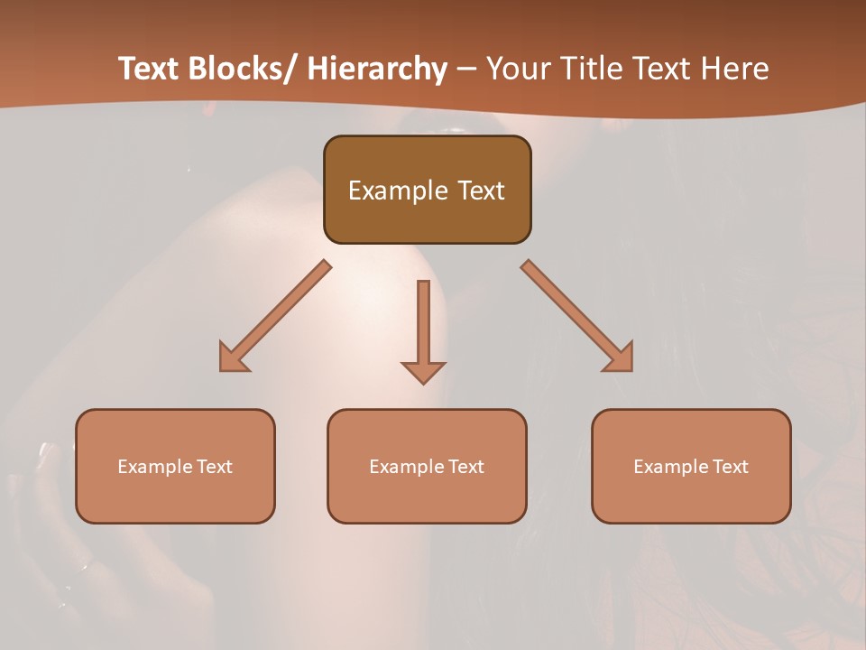 A Woman With Long Hair And A Butterfly On Her Head PowerPoint Template