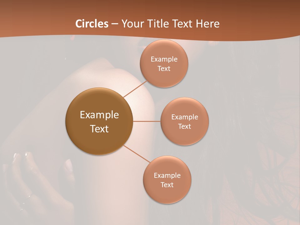 A Woman With Long Hair And A Butterfly On Her Head PowerPoint Template