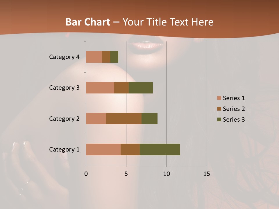 A Woman With Long Hair And A Butterfly On Her Head PowerPoint Template