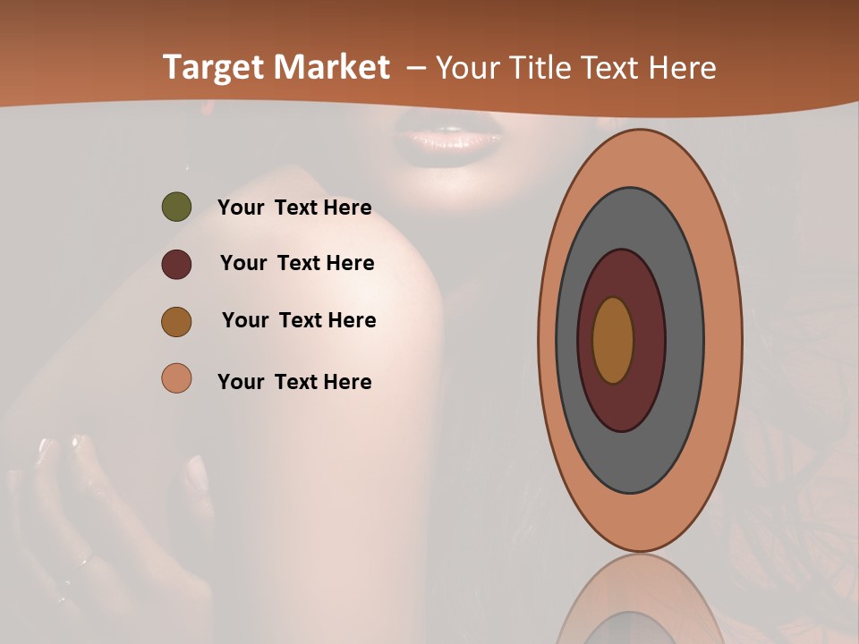 A Woman With Long Hair And A Butterfly On Her Head PowerPoint Template