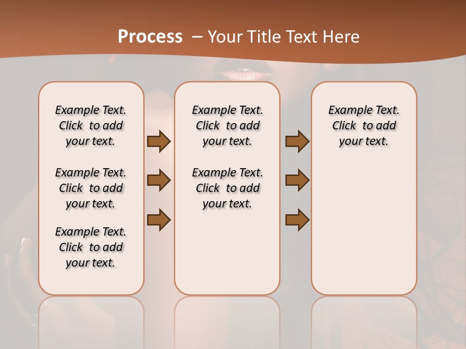 A Woman With Long Hair And A Butterfly On Her Head PowerPoint Template