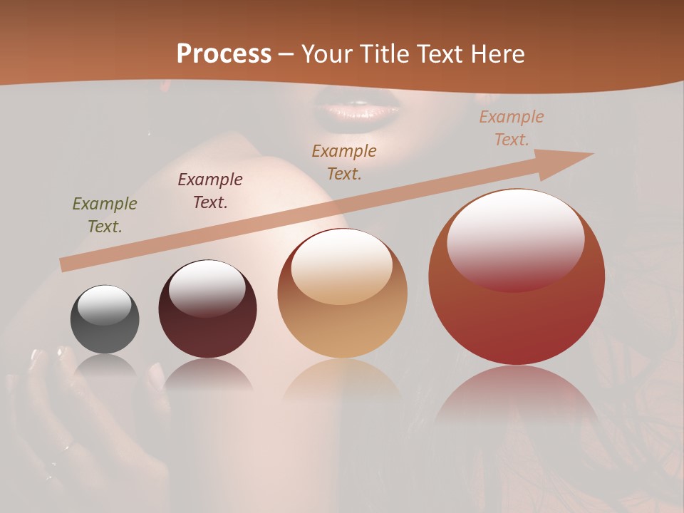 A Woman With Long Hair And A Butterfly On Her Head PowerPoint Template